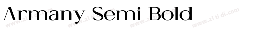 Armany Semi Bold字体转换
